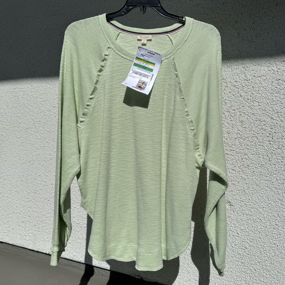 Anthropologie pilcro green long sleeve knitwear NWT small